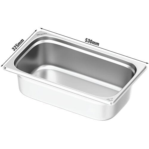 GGM Gastro (6 Stück) Edelstahl-Behälter GN 1/1 - Höhe: 150mm