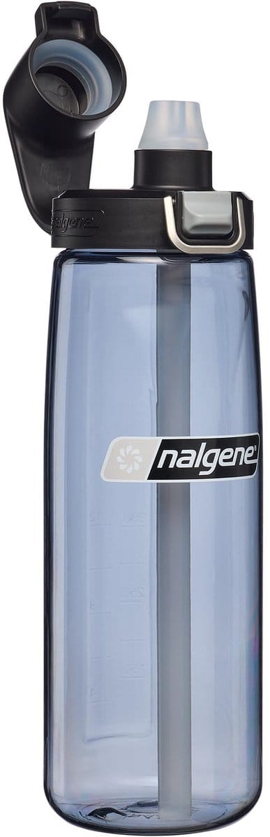 Nalgene - Straw Bottle - drinkfles - waterfles - rietje - 650ml Grey/Black Cap Sustain NIEUW!