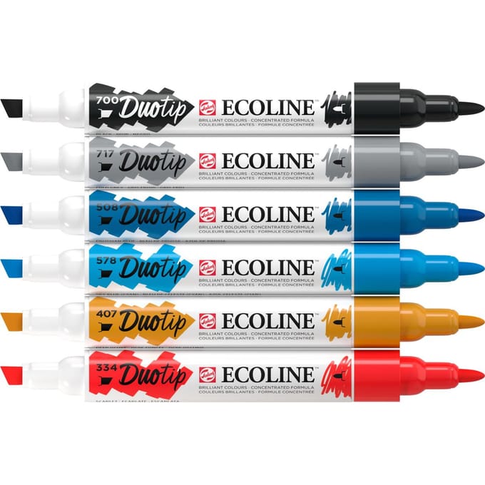 Ecoline Duotip marker set Urban Landscape | 6 kleuren
