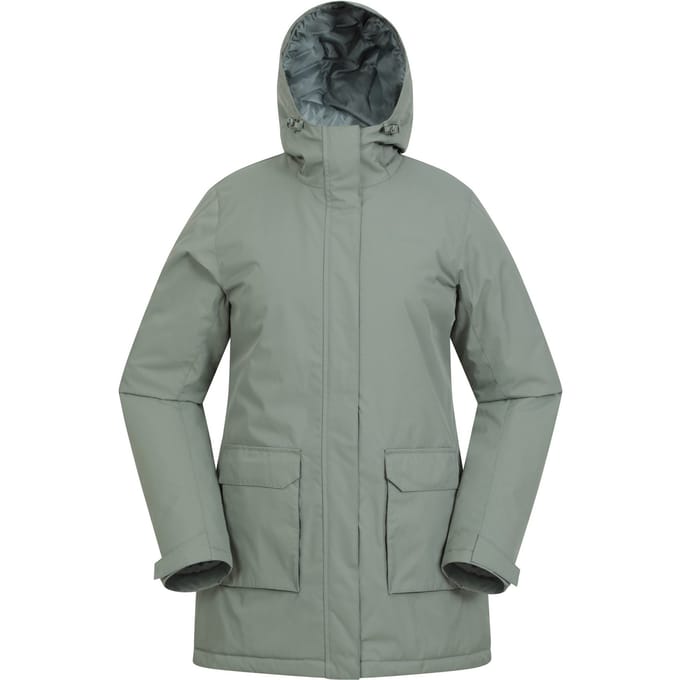 Mountain Warehouse Dames/Dames Ranger Waterafstotende Gewatteerde Parka (Kaki Groen)