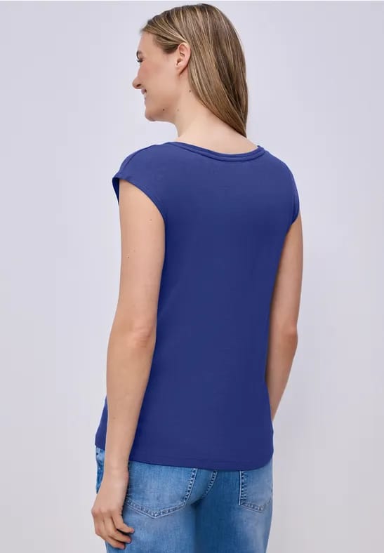 Shirt met knoopdetail