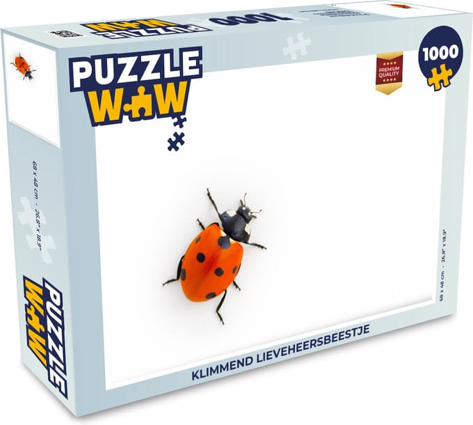 Puzzel Klimmend lieveheersbeestje - Legpuzzel - Puzzel 1000 stukjes volwassenen