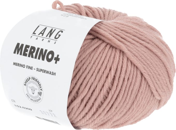 Lang Yarns Merino Plus - 209 oudroze - Merinowol Garen