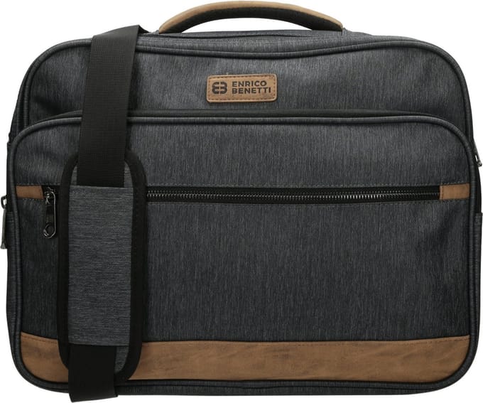 Enrico Benetti München 62123 Laptoptas met 17" laptopvak - Grijs