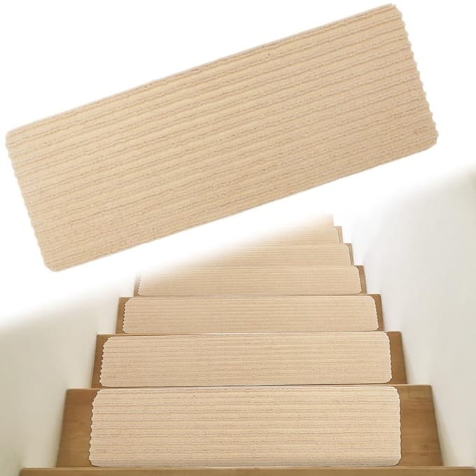 Dailygoods- Trapmatten Antislip - Zelfklevend - Herbruikbaar - Beige