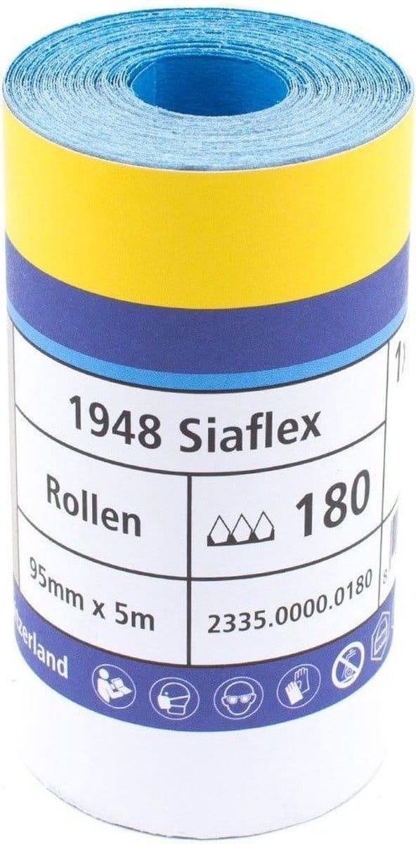 Sia siaflex schuurpapier op rol P180 - 95 mm. x 5 meter
