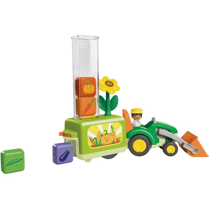 Playmobil Junior - Junior Tractor with Loading and Unloading System - 71773