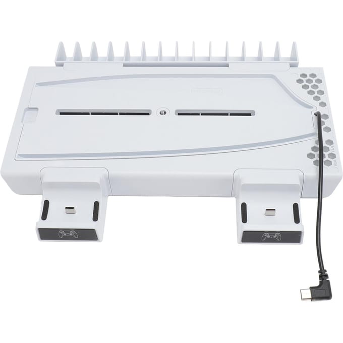 Gamecontroller RGB Koelbasis Multifunctioneel Efficiënt Dubbel Oplaadstation voor Gameconsole wit