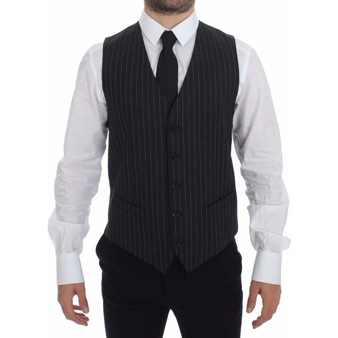 Narrow Stripe Vest Formele Stijl