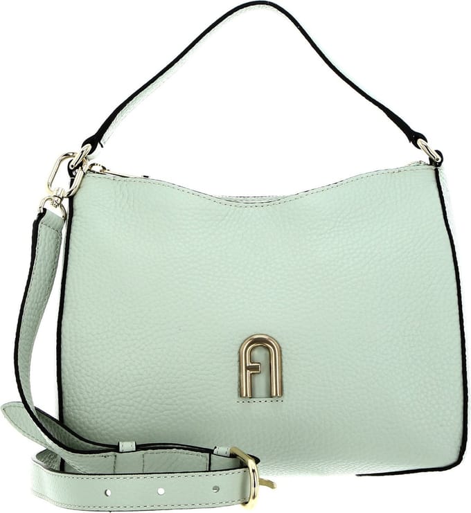 FURLA Leren Handtas Schoudertas Primula Top Handle Felce Mintgroen