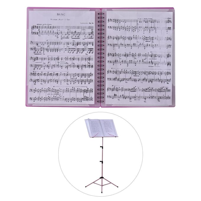 Multifunctionele muziekpartituurhouder A4-formaat papiervel documentbestand organizermap met 40