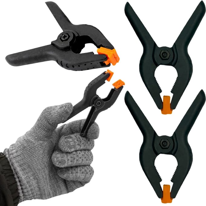 ISMA - Snelsluitende Lente Klem - 75mm - Antislip Handgrepen - 2 Stuks