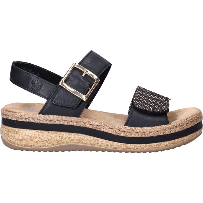 Rieker Sandalen zwart Synthetisch - Dames - Maat 41