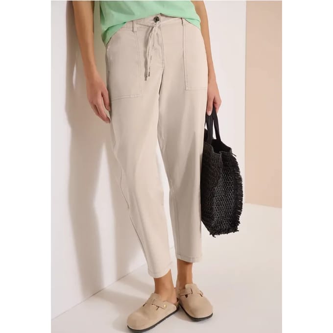 Mid Waist Barrel Leg broek in Casual Fit