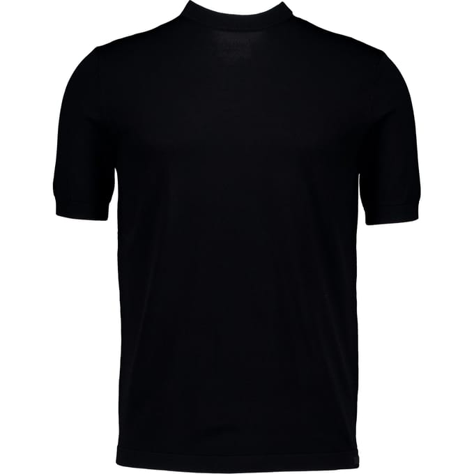Genti Round Neck Ss T-shirts Zwart K4120-1260