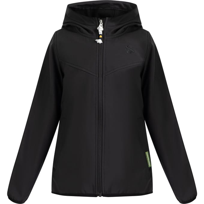 Schmuddelwedda softshell jas jonge zwart