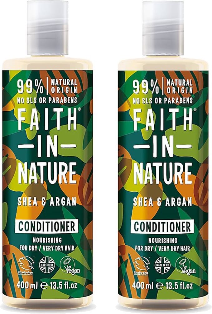 Faith in Nature - Shea & Argan Conditioner - 400ml - 2 Pak