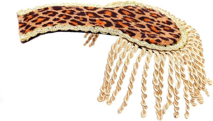Epauletten Panter print