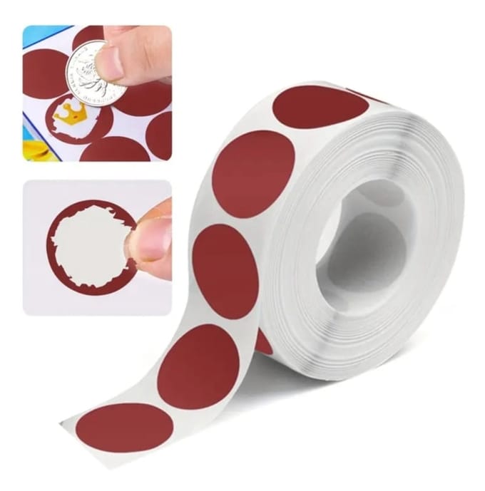 30 Krasstickers Rood bordeaux 2.5cm