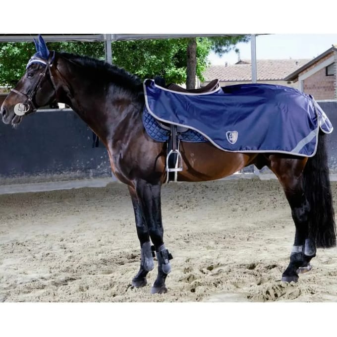 Waterdichte dubbele fleece paardendeken Tattini
