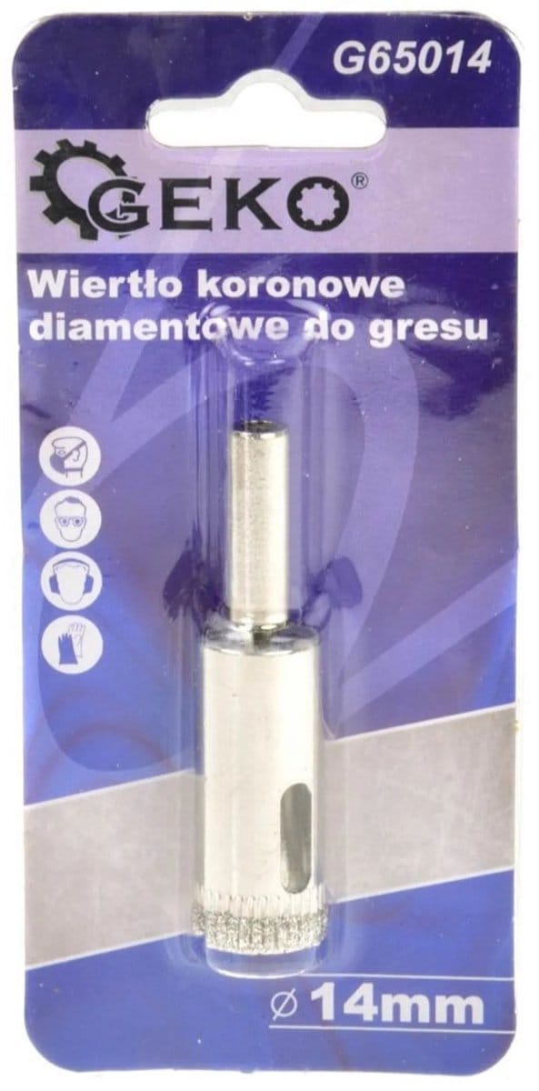 GEKO Diamant tegelboor - 14mm - Voor nat boren - Geschikt voor harde tegels