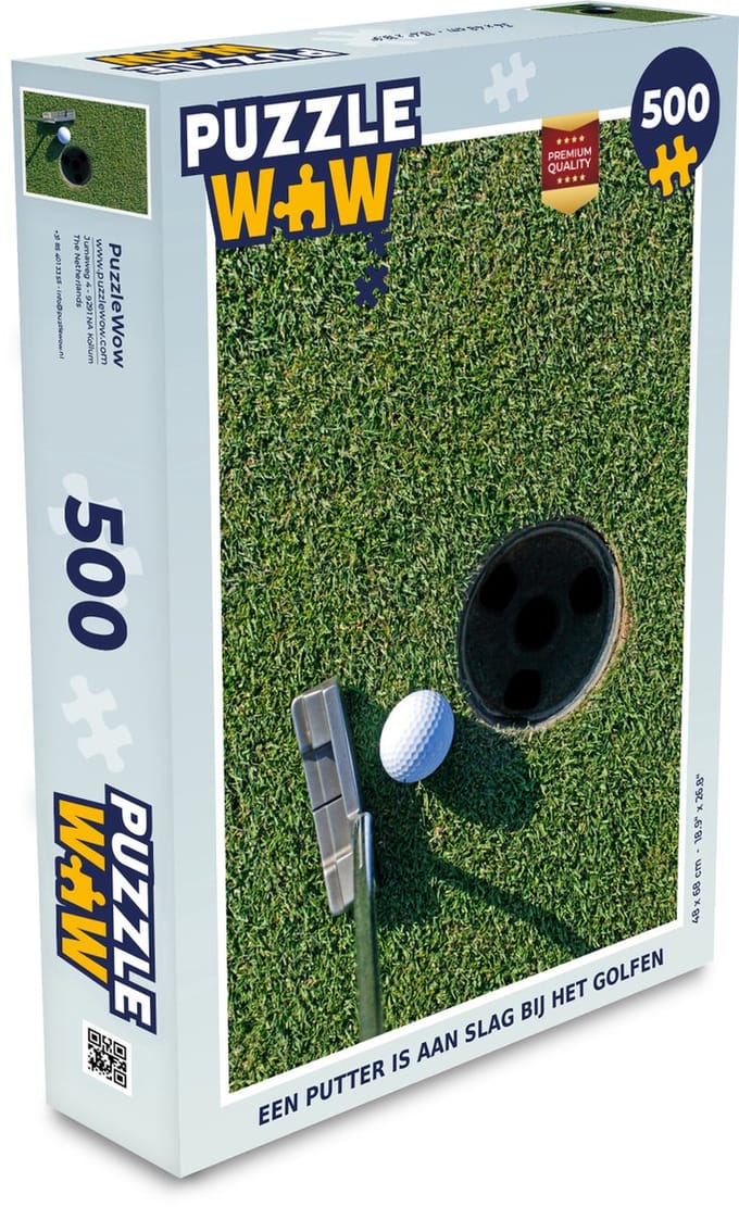 Puzzel Een putter is aan slag bij het golfen - Legpuzzel - Puzzel 500 stukjes