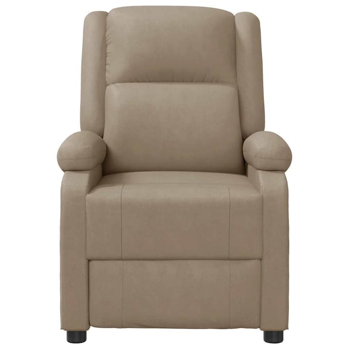 vidaXL - Fauteuil - verstelbaar - kunstleer - cappuccinokleurig