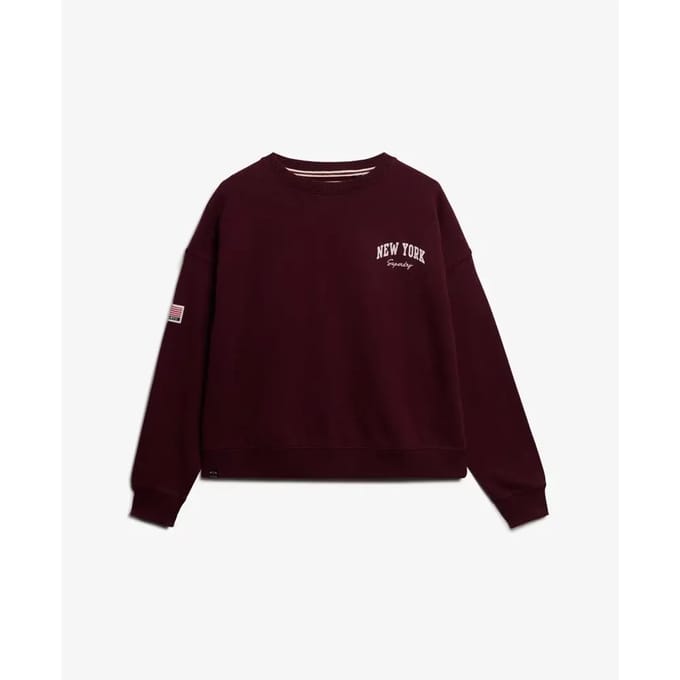 Superdry - Athletic Essentials relaxed sweatshirt met ronde hals - Dames - Truien