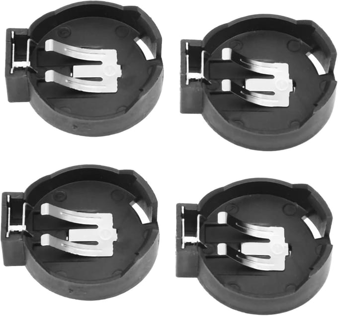 Batterij Houders - Knoopcel Behuizing - Elektronica Projecten - 2 Pennen DIP Type - 3 x 5.5 x 1 cm