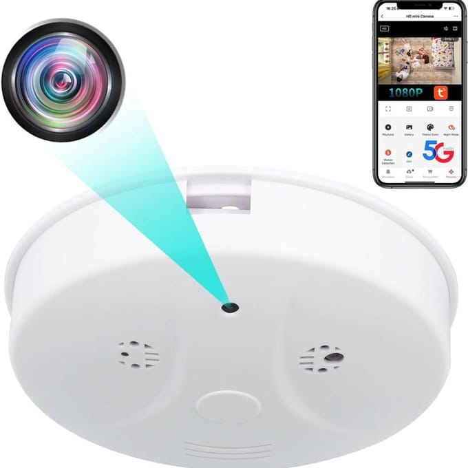 CLVP® Verborgen Camera - Spy Camera - Spionage - Wit