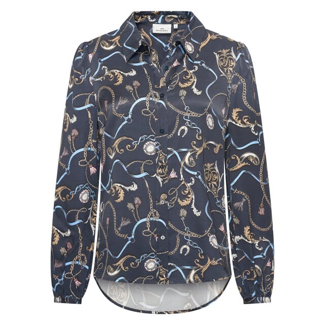 Hv Society - Blouse - Navy - M (38)