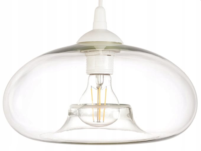Cairo Glazen Hanglamp Transparant Wit - Stijlvolle Verlichting