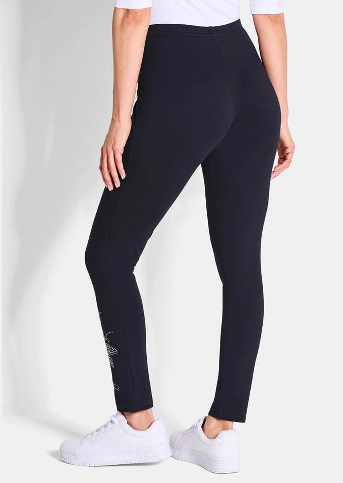 Legging in een set van 2 - marine - Gr. 23 van Goldner Fashion