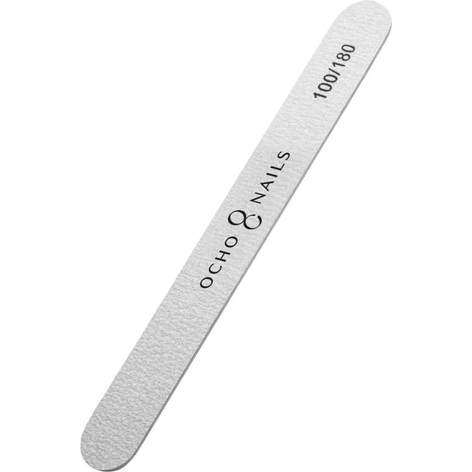 OCHO NAILS Classic – Nagelvijlen – Recht model – 100/180 grit – Smal ontwerp – Precisiewerk