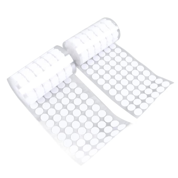 Ronde Klittenband Duurzaam Sterke Zelfklevende Stippen Tapes Kleine Ronde Stippen Stickers white