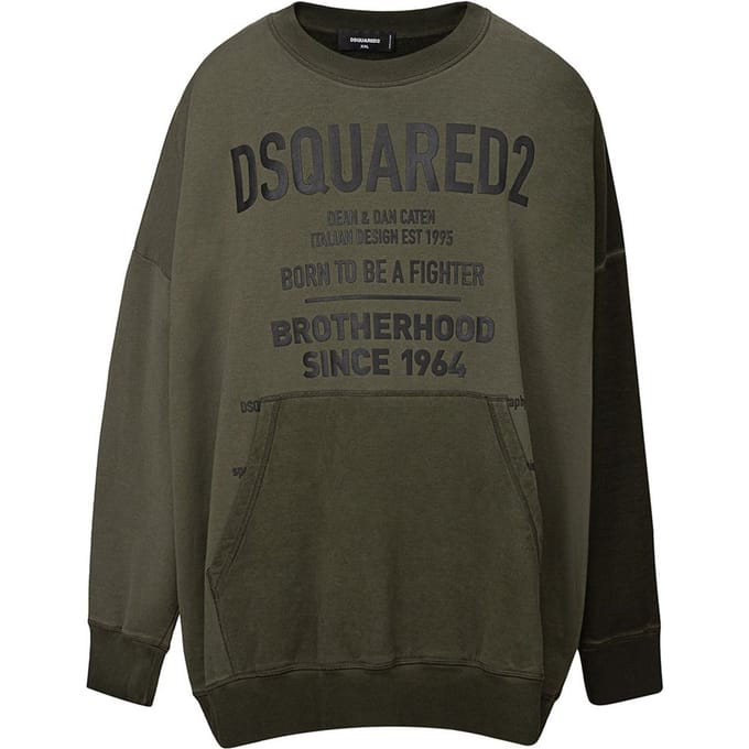 Overmaat sweatshirt met logo Dsquared2.