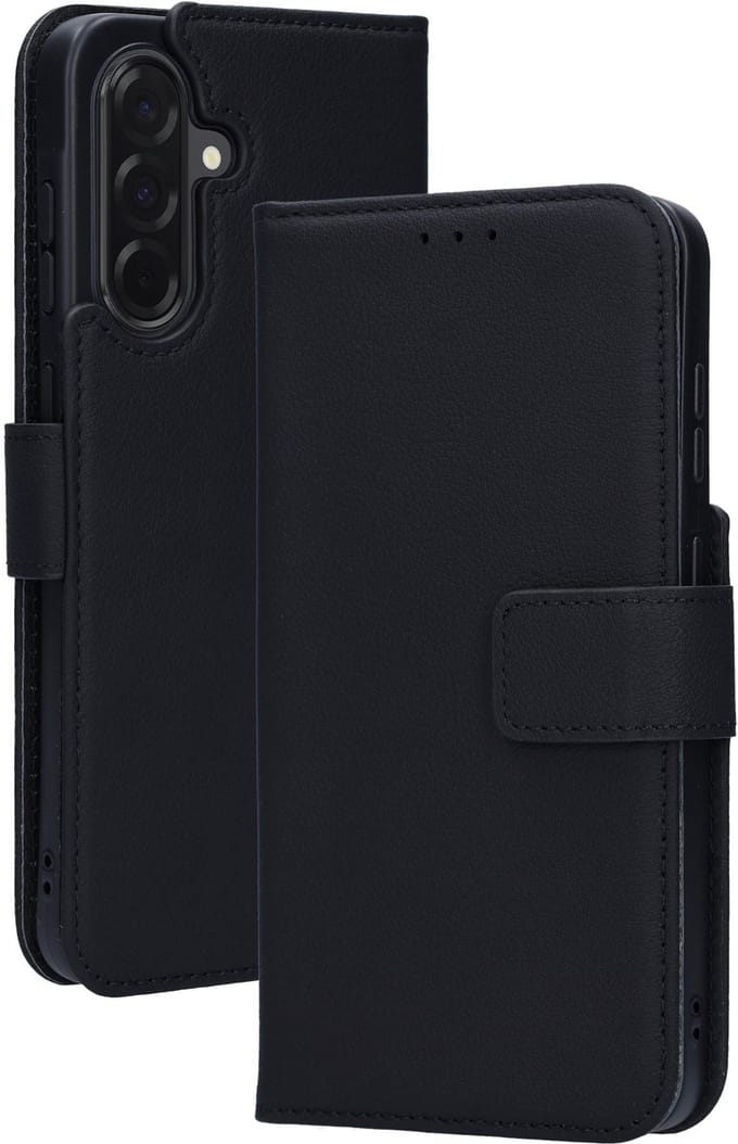 Mobiparts Leather Wallet Case geschikt voor Samsung Galaxy A36 - Zwart