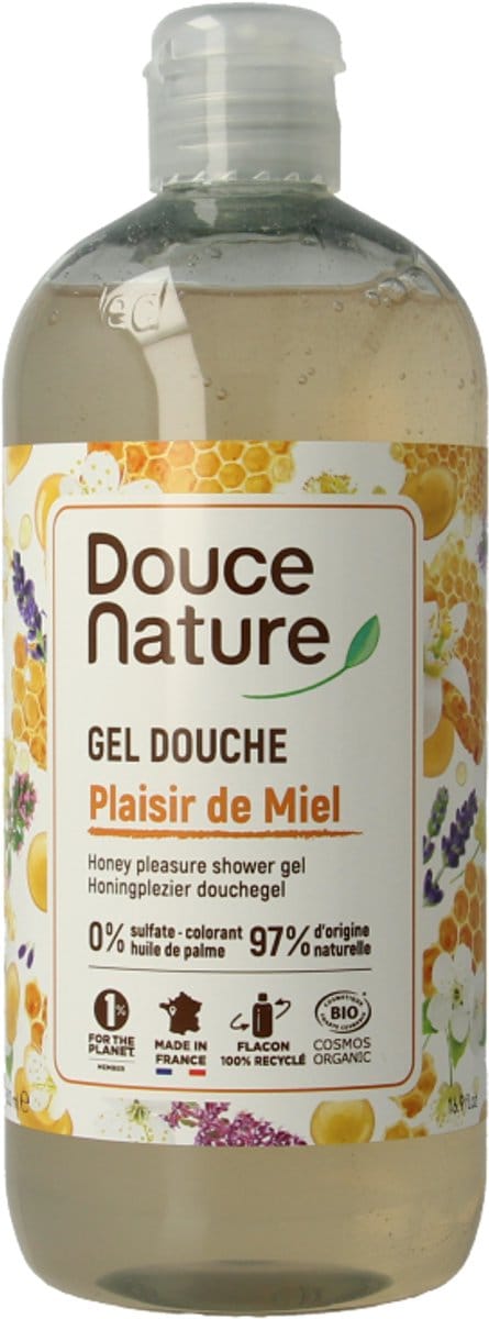 Douce Nature Douchegel honingplezier plaisir de miel bio 500 Milliliter