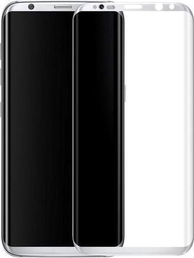 BestCases.nl Zilver Samsung Galaxy S8+ Plus Tempered Glass Screen Protector