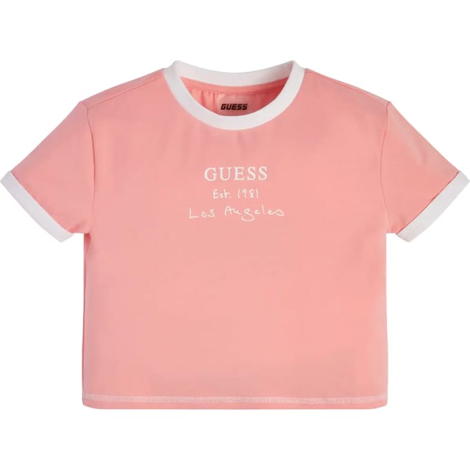 Meisjes-T-shirt crop top Guess Mini Me