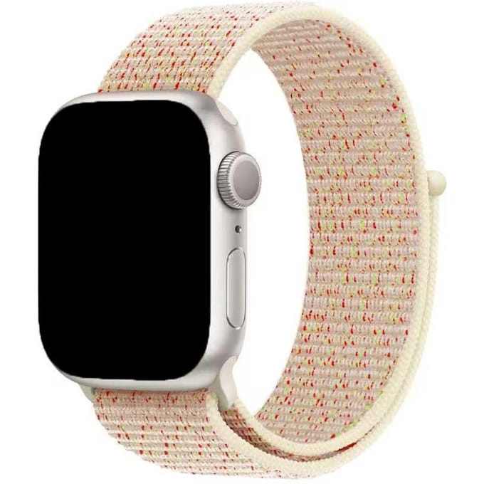 2+2 | Apple Watch Bandje Nexora - Geweven - Nylon - Sterrenlicht Kleurrijk
