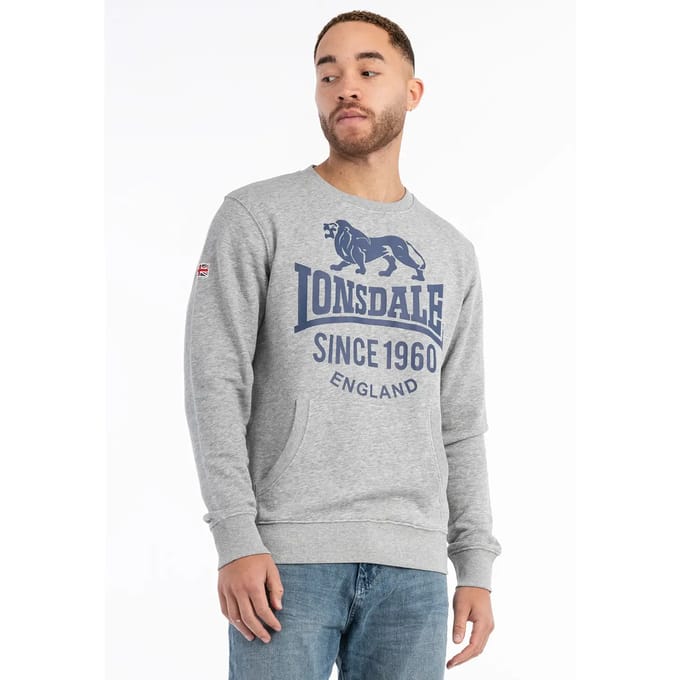 Lonsdale Heren sweatshirt met ronde hals regular fit NOS