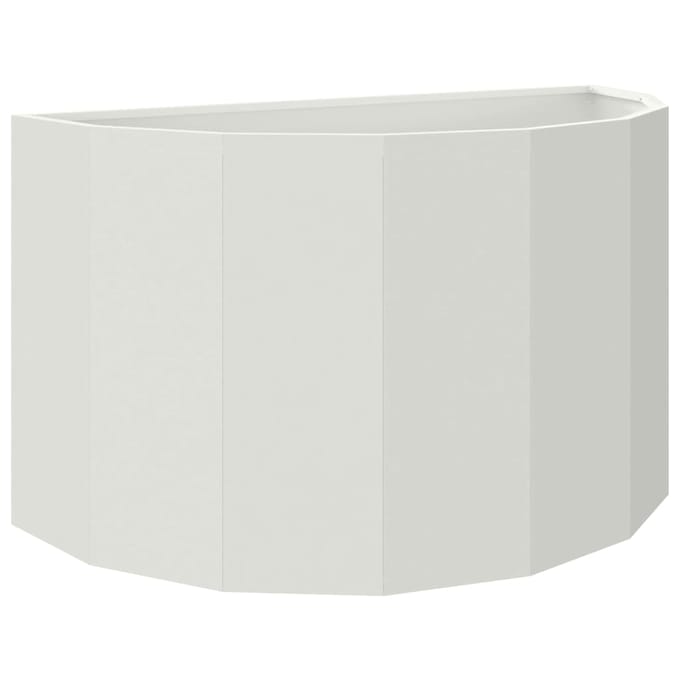 vidaXL Plantenbak Wit 90 x 45 x 50 cm Staal