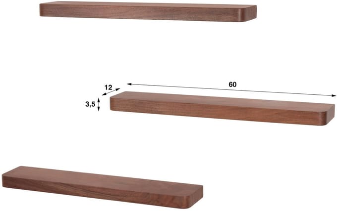 AnLi Style Wandplank Carve 60 set/3