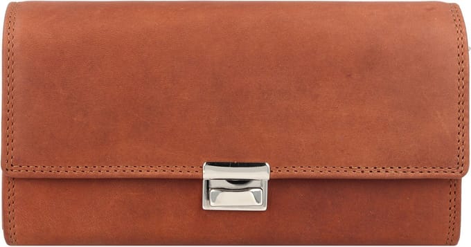 Esquire Kelnerwissel Portemonnee Dallas Waiter Wallet With Zip Brown Lichtbruin