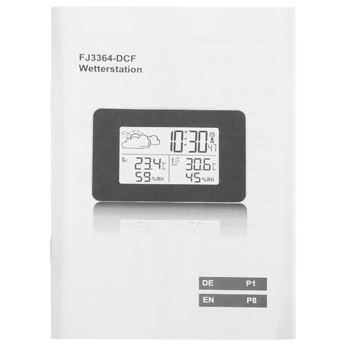 Draadloos LCD Voorspelling Weerstation Digitale Wekker Binnen Buiten Sensor blue