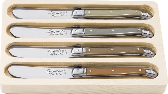 Laguiole Style de Vie Botermessen Premium Line - 4-delig - Treasure