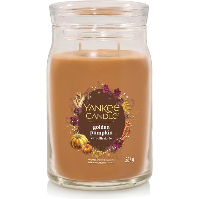 Yankee Candle Signature Large Jar Golden Pumpkin 567 g