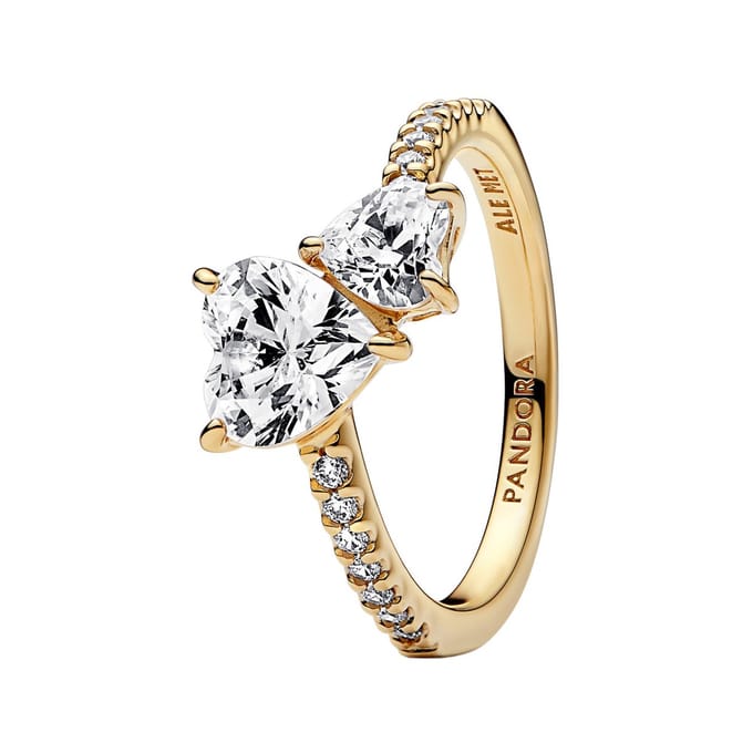 Pandora Timeless Dames Ring Gouden plating;Metaal - Goudkleurig - 17.75 mm / maat 56