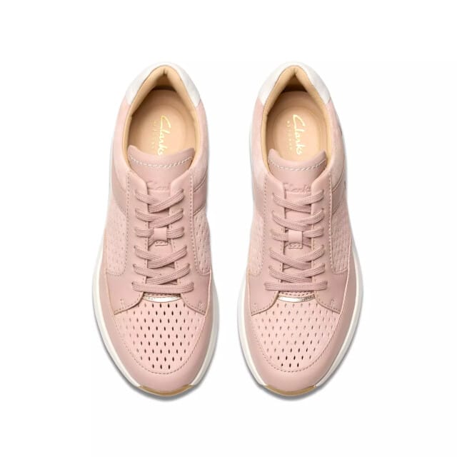 Clarks Tivoli Walk - dames sneaker - Roze - maat 35.5 (EU) 3 (UK)